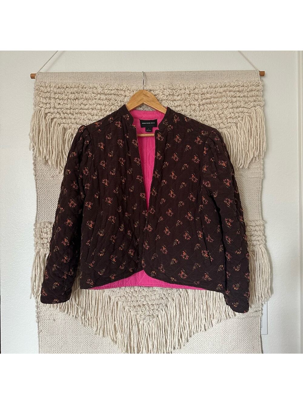 Something Navy Quilted Reversible Jacket